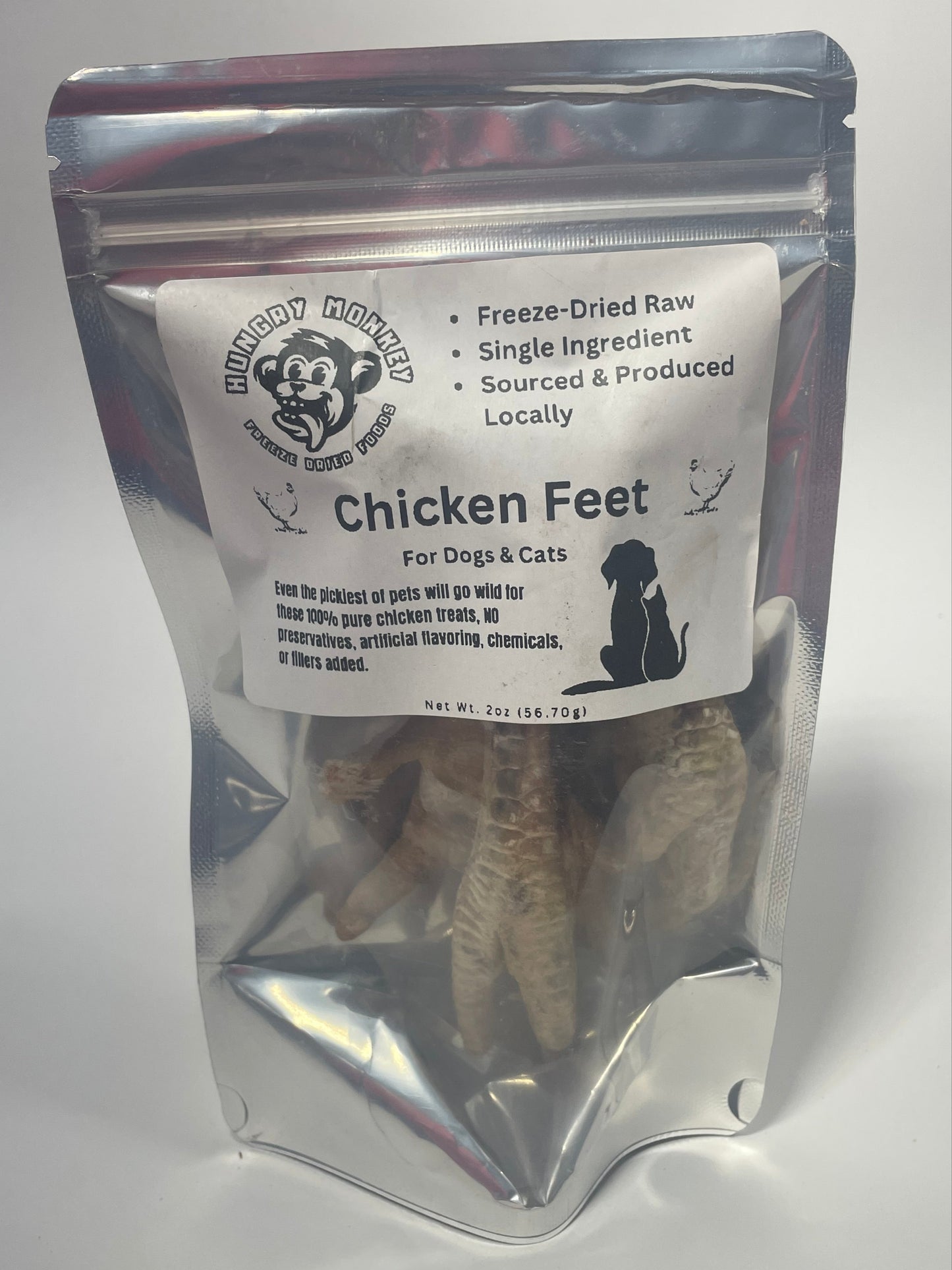 (A) Freeze-Dried Pet Treats - Chicken Feat