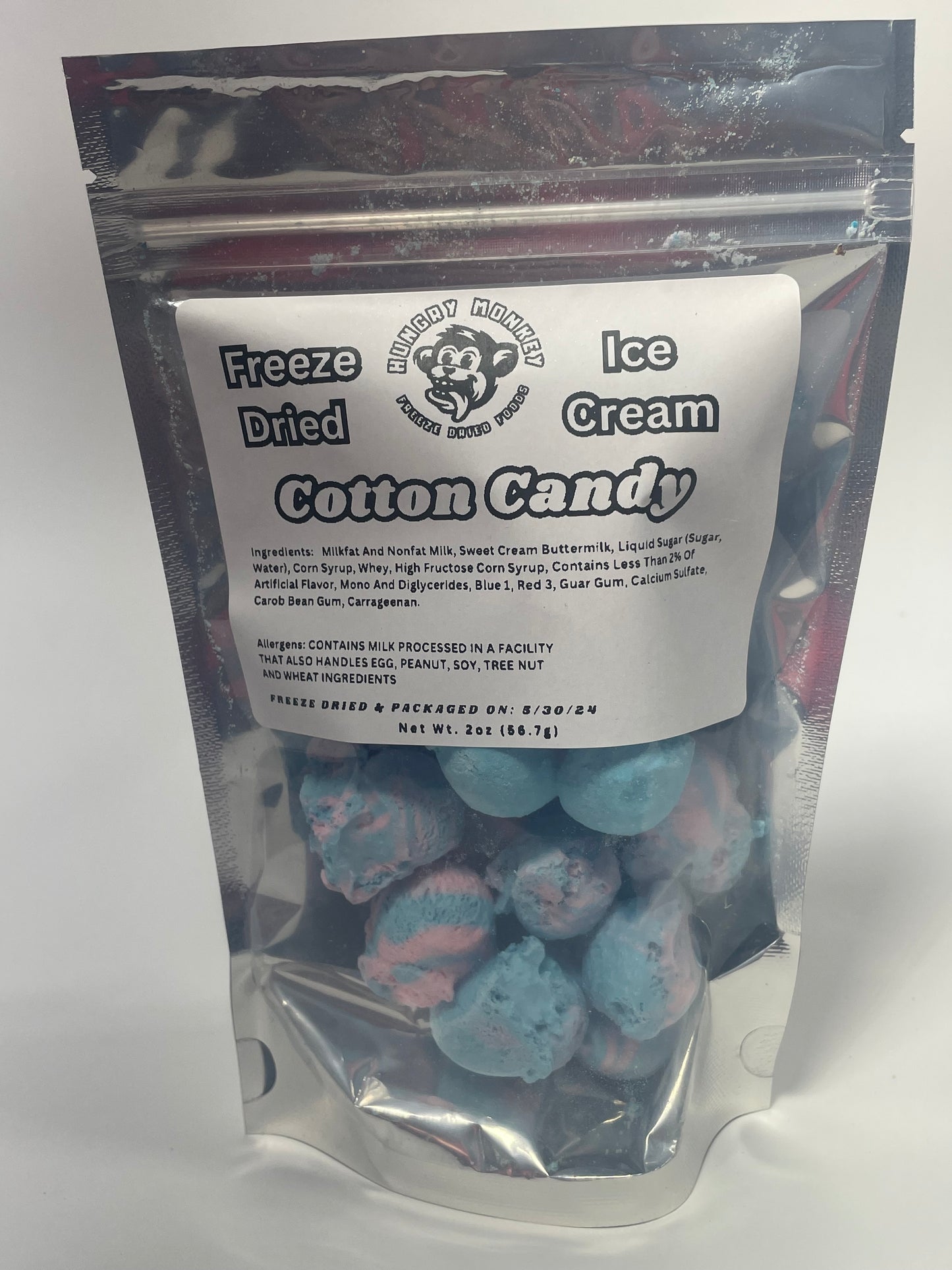Freeze-Dried Ice Cream Cotton Candy