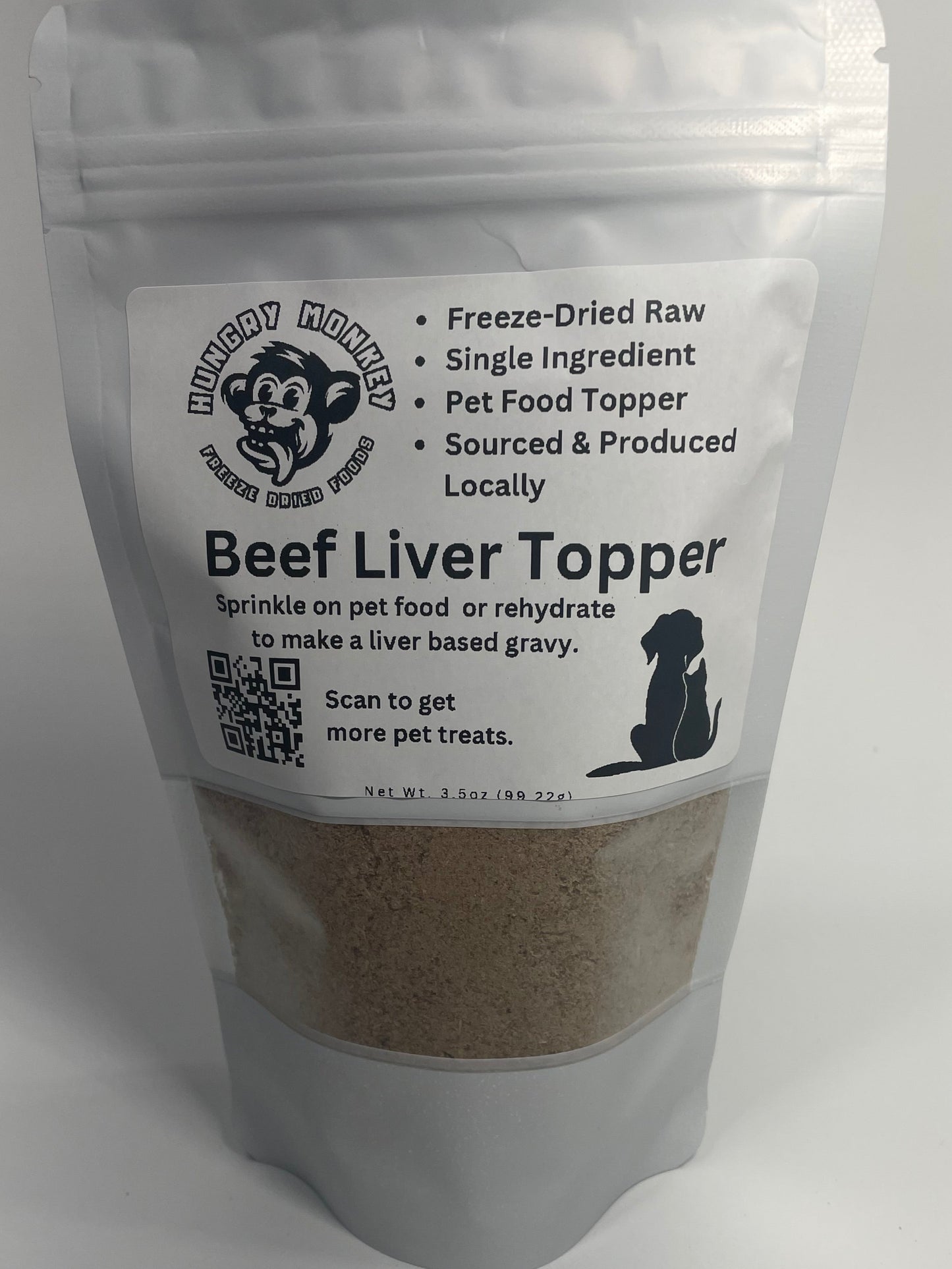 (A) Freeze-Dried Pet Treats - Beef Liver Topper
