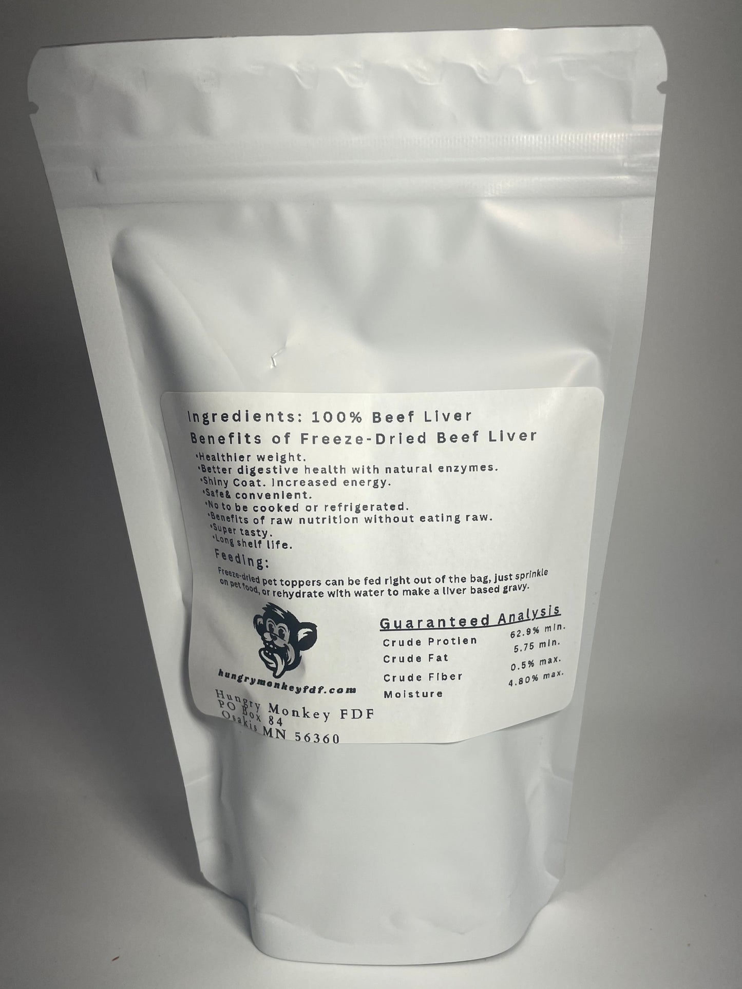 (A) Freeze-Dried Pet Treats - Beef Liver Topper
