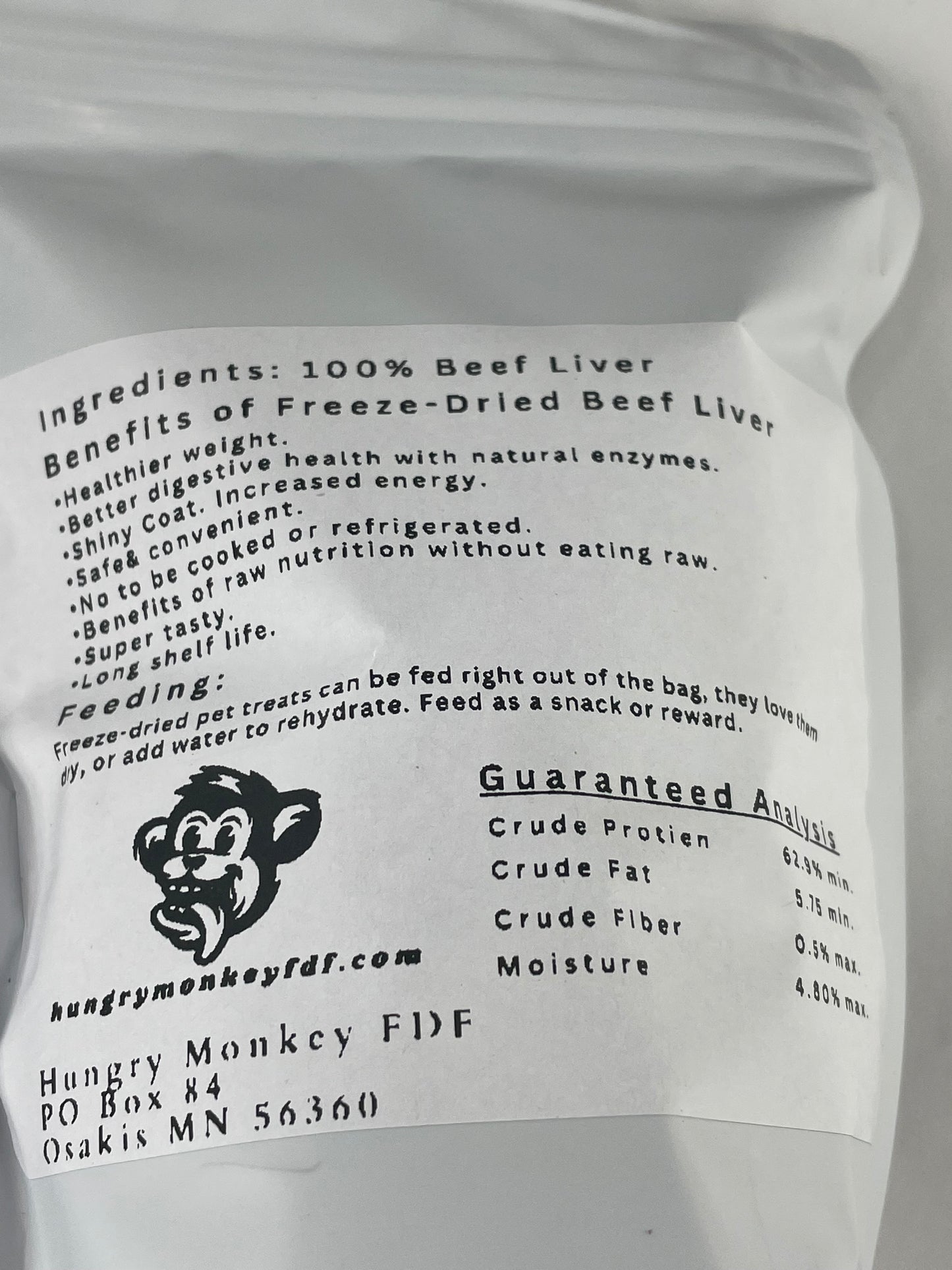 (A) Freeze-Dried Pet Treats - Beef Liver