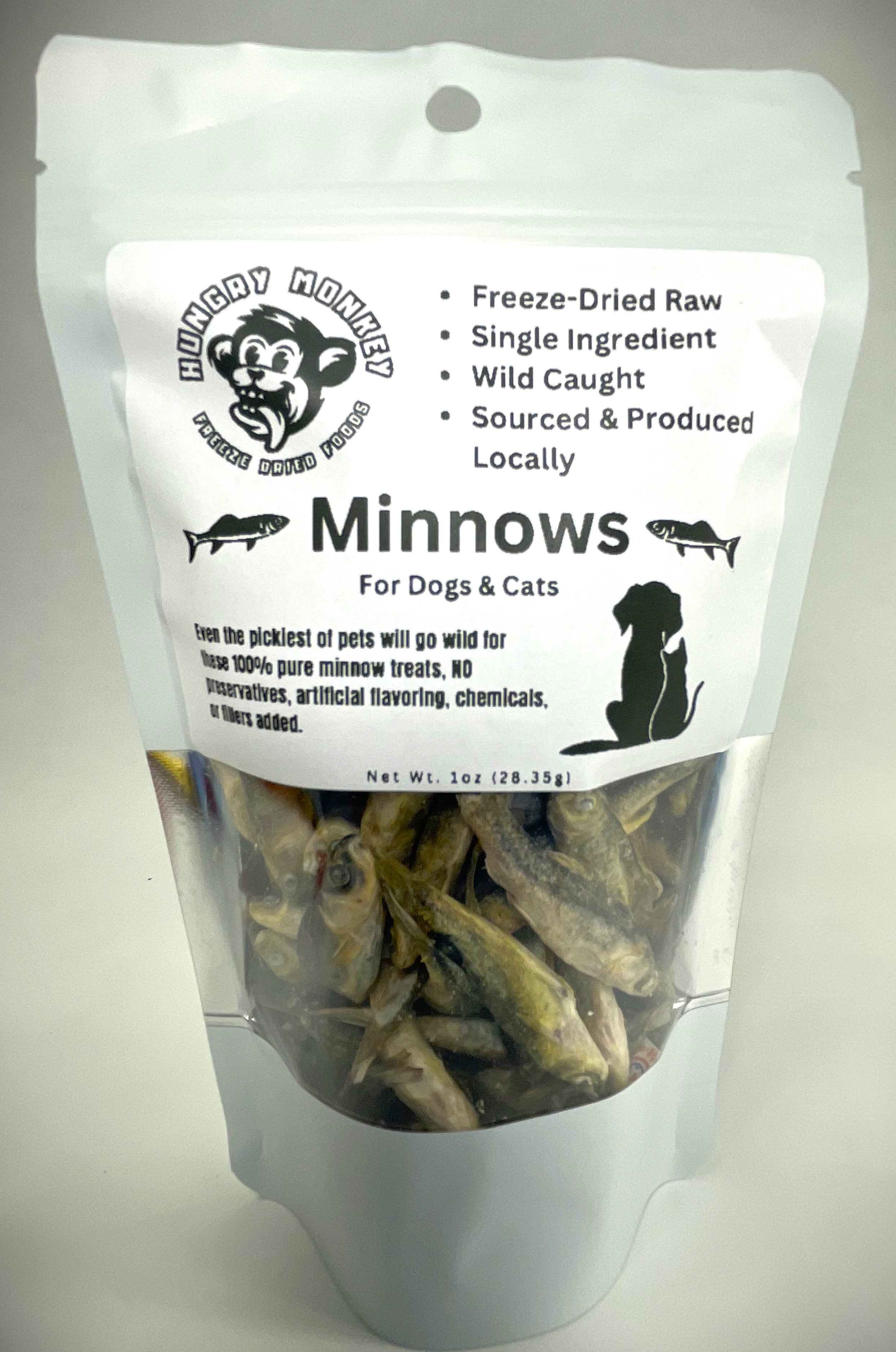 Freeze Dried Minnows Hungry Monkey